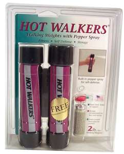 Hot Walkers Walking Weights with Pepper Spray